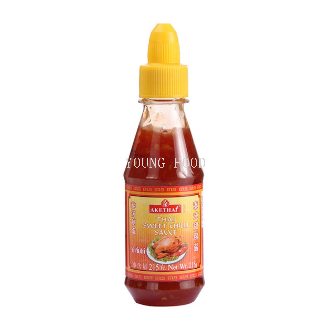Wholesale with free shipping, original imported Thai condiments, sauces, baking sauces, seasonings, Anqi Thai sweet and spicy sauce, 215g