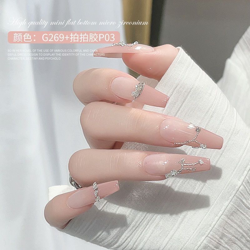 Nail art zircon beveled flat bottom three-dimensional super flash accessory, super flash nail mini diamond, super decorative 4mm round nail stickers, wearable nail color medium size Item Picture