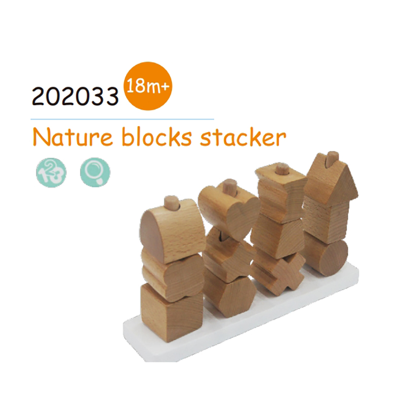 Log wood building blocks for infants, 1-year-old children, large pieces, educational assembly toys, early education toys, first birthday gifts Application Scenario