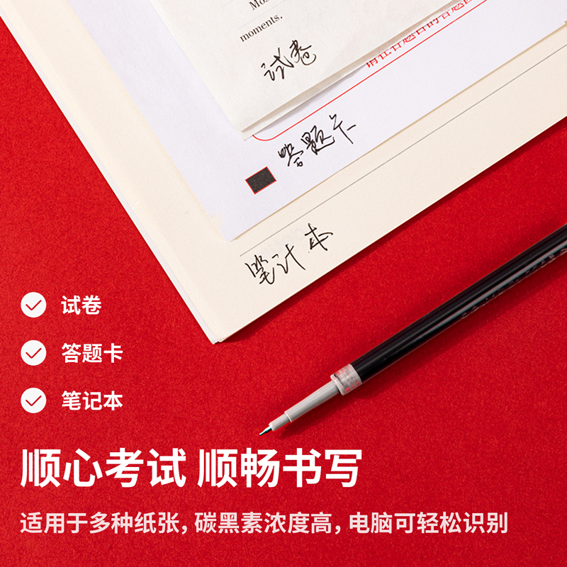Derecho 0.5MM pulsado ST head speed seco negro neutro pen reemplazo core Item Picture