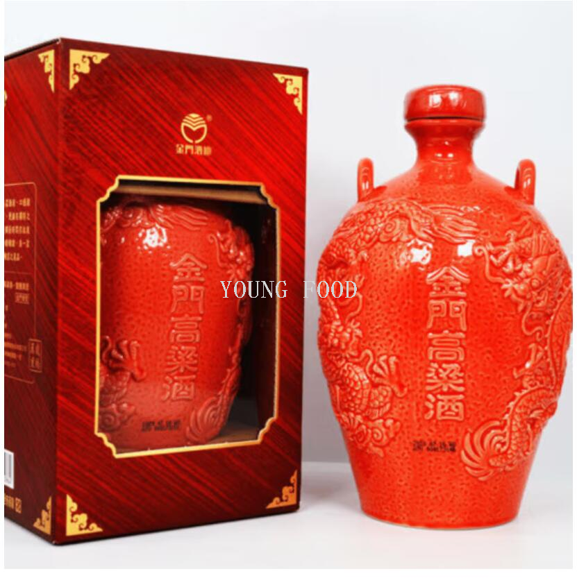 批发包邮台湾进口白酒烈酒烧酒 鸿龙佳酿金门高粱酒1000ml 53%vol pic 5