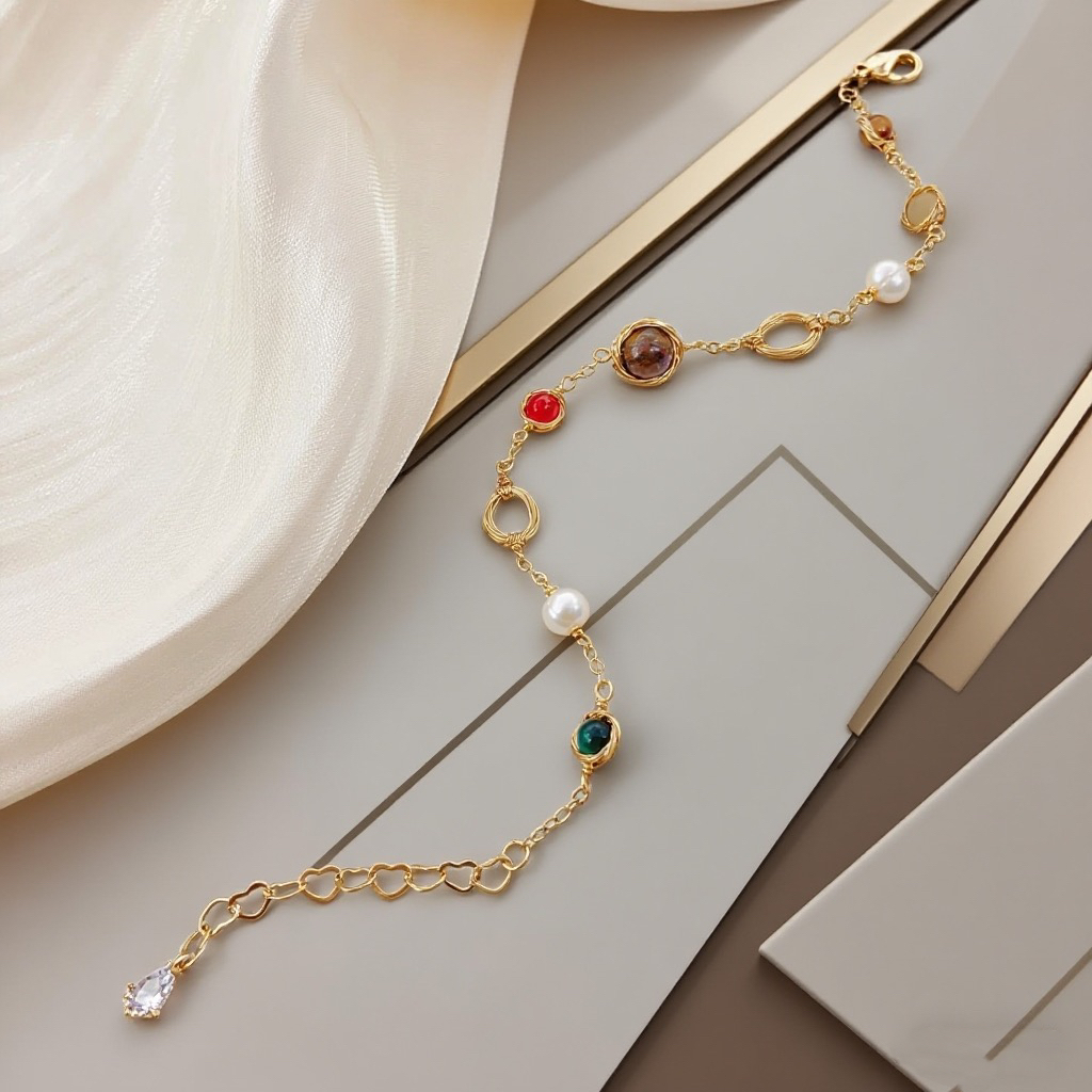A natural freshwater pearl bracelet for women's fashion is suitable for daily wear and a trendy party style Application Scenario