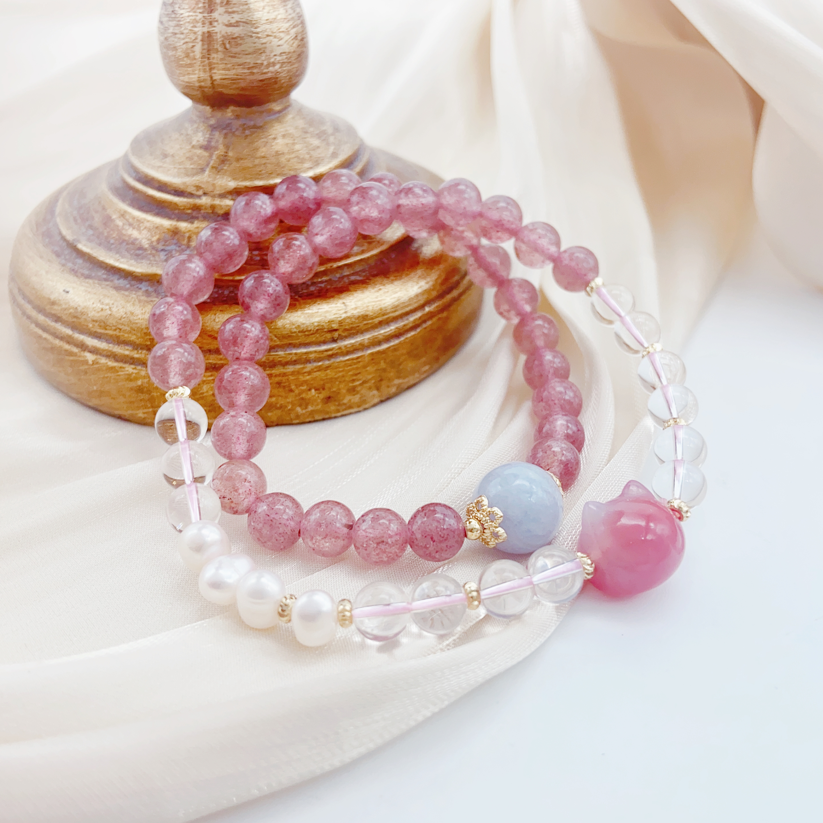 时尚手串珍珠手链天然巴洛克不规则珍珠手链女轻奢感