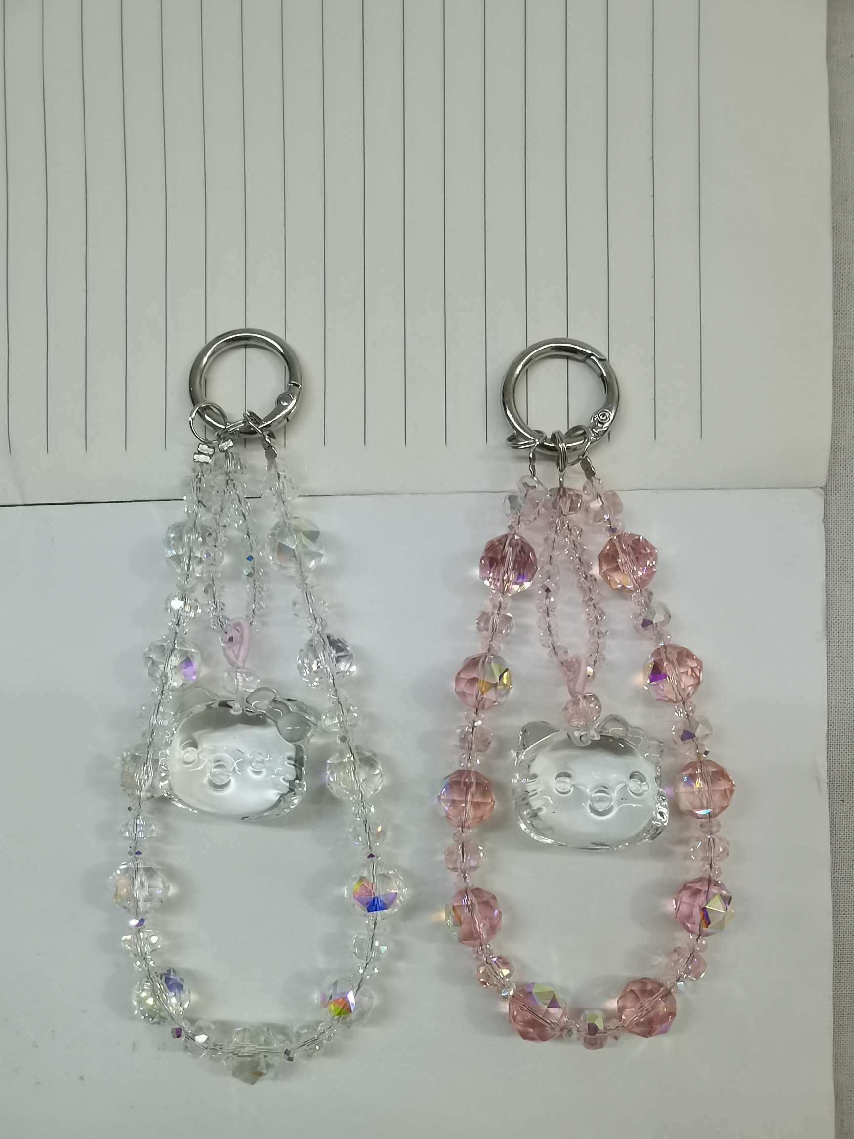 K9水晶猫猫手机链