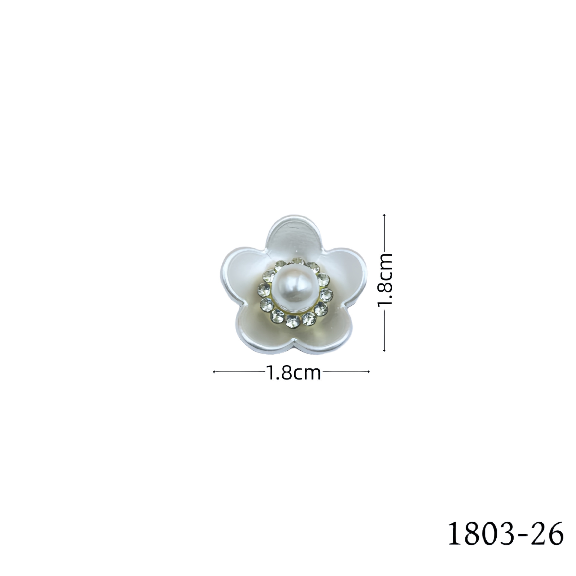 Hot-selling pearl and flower jewelry accessories, diamond-encrusted clothing, hair accessories, crocs, diy material accessories detail image 2