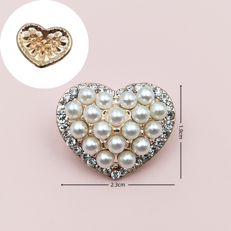 合金配件多款图案花盘钻扣水钻珍珠diy服饰配件手工饰品配件厂家 详情图6