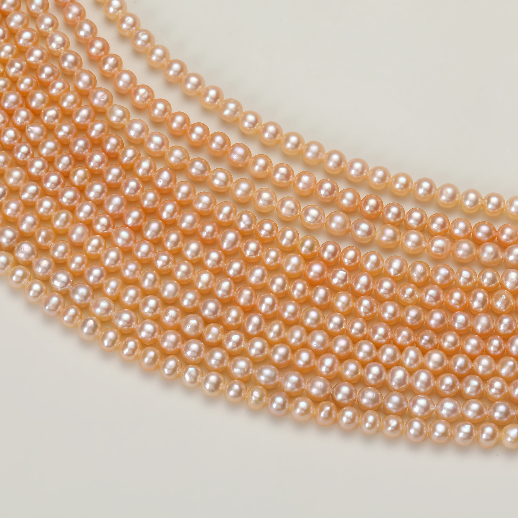 Zhuji natural freshwater pearl nearly perfect round necklace diy handcrafted earrings Necklace bracelet accessories wholesale of beads Application Scenario