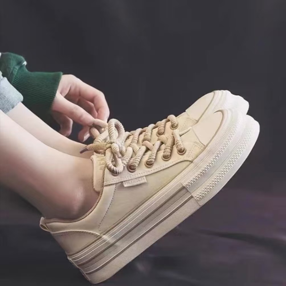 Renben 2025 New low-top canvas shoes, a height-making wonder for petite individuals and a versatile daily sneakers Specification image