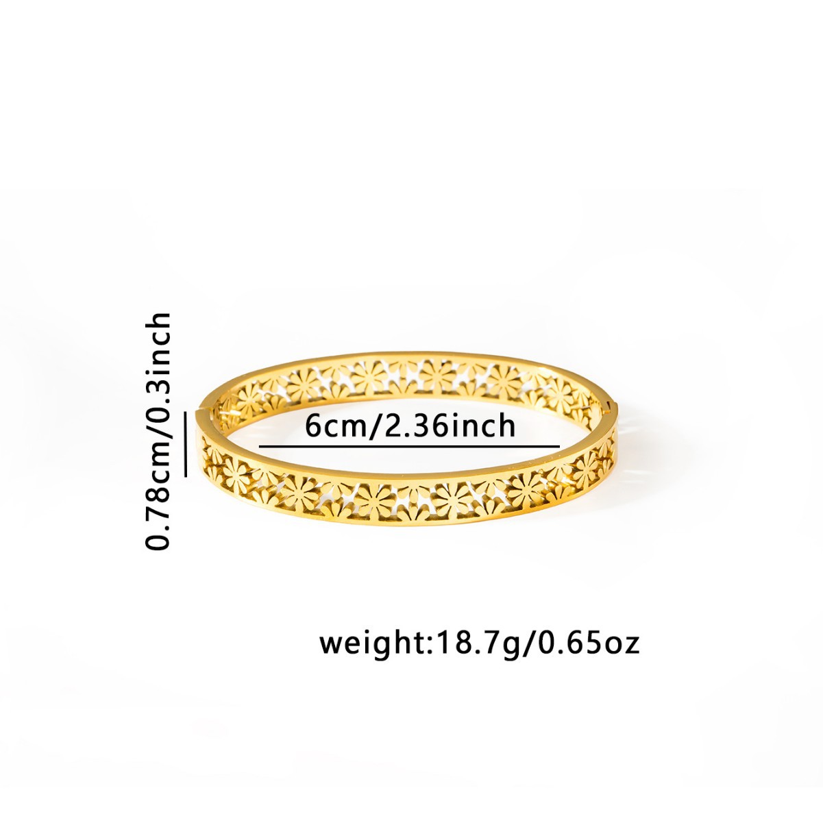 Hollowed-out bracelets are popular on the Internet detail image 4