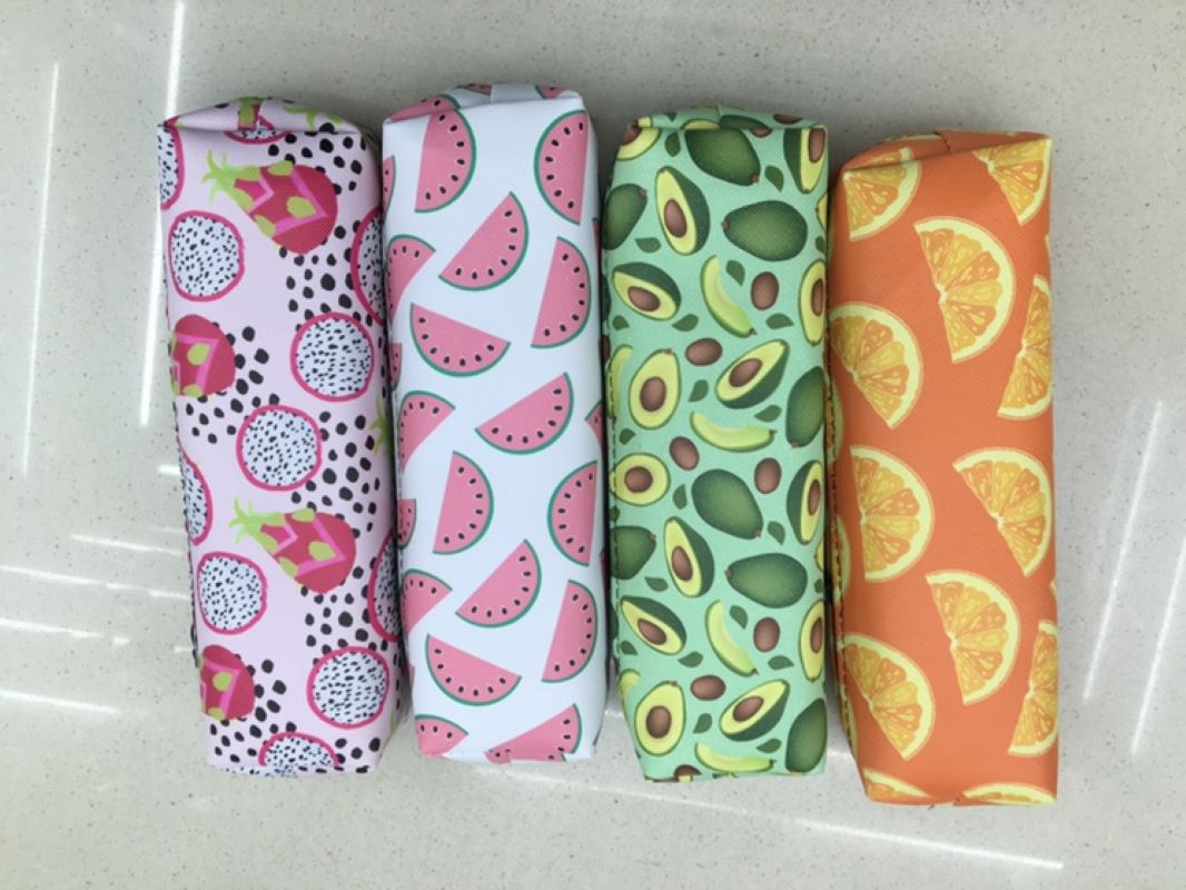 水果图案笔袋pu笔袋韩版笔袋13