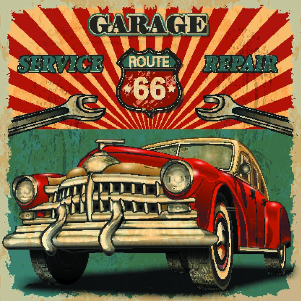 Jiusheng Oil Painting with Wood Grain Frame, 400*400mm, landscape decorative painting, car series decorative painting, square oil painting, flower oil painting with frame, can be customized according to samples, various styles, large quantity discounts, diverse styles Specification image