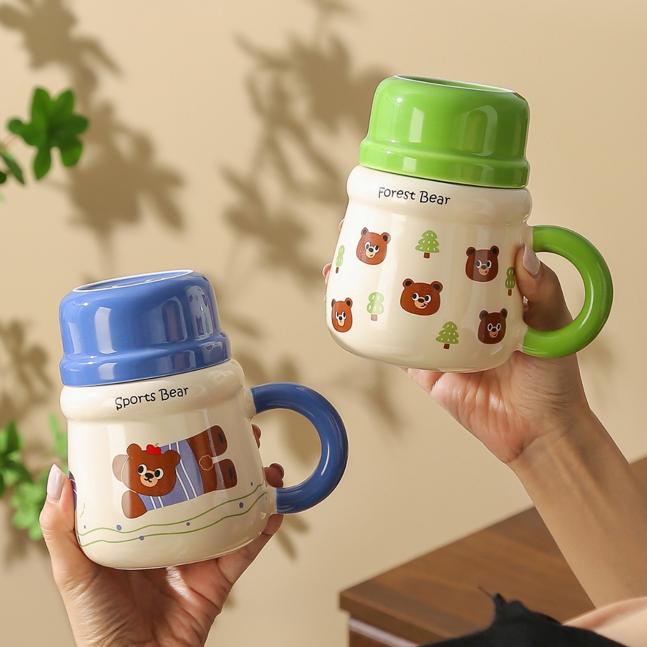 创意可爱小熊陶瓷杯大容量家用水杯高颜值马克杯女生礼物伴手礼细节图