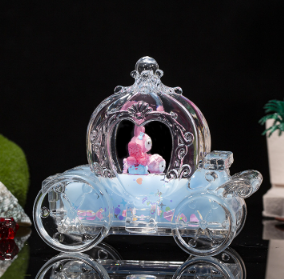 南瓜车笔插、水油工艺品水晶水晶水晶～油水工艺品产品图