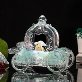 南瓜车笔插、水油工艺品水晶水晶水晶～油水工艺品细节图