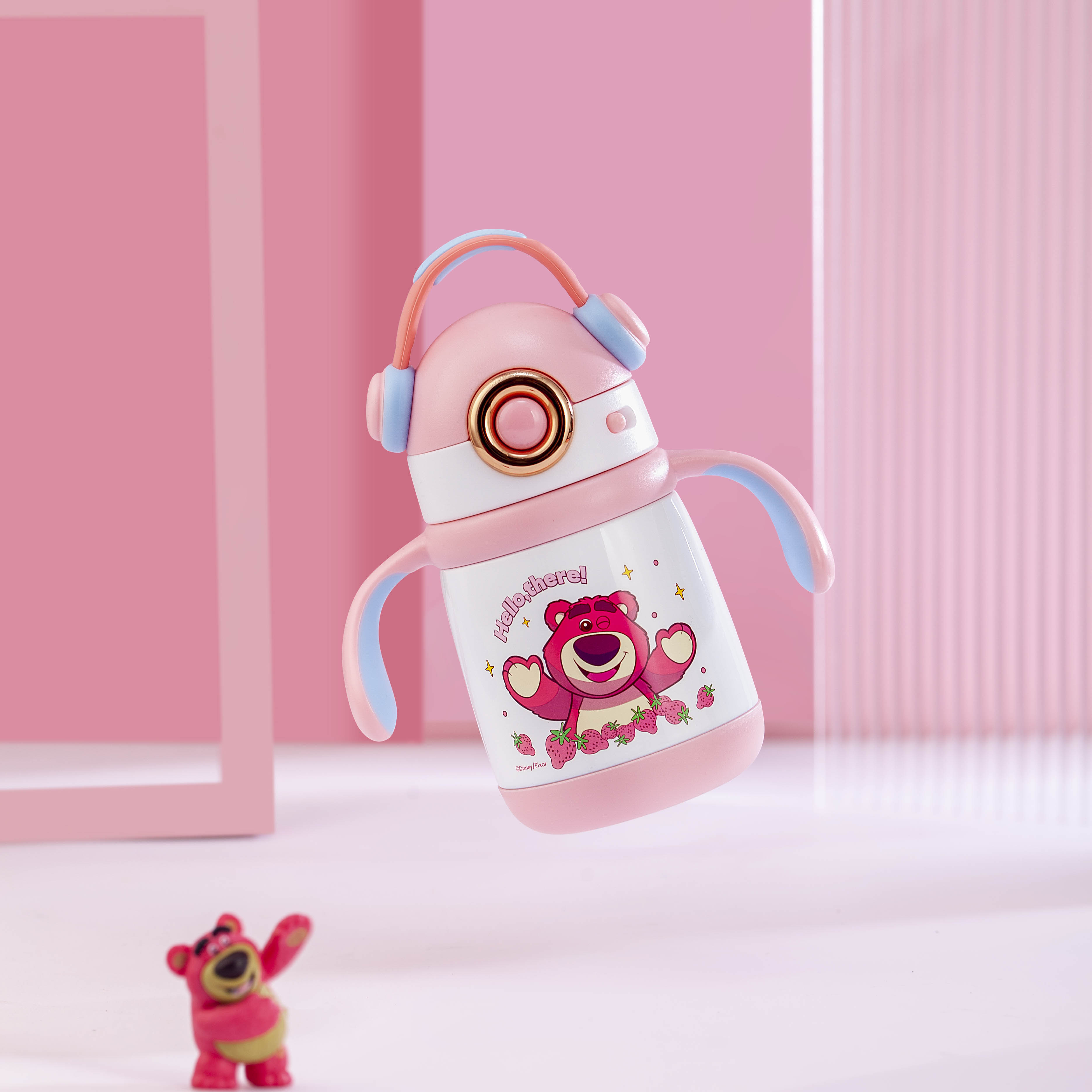 新款吨吨冰霸杯女生高颜值吸管杯随行保温杯户外车载汽车杯带手柄