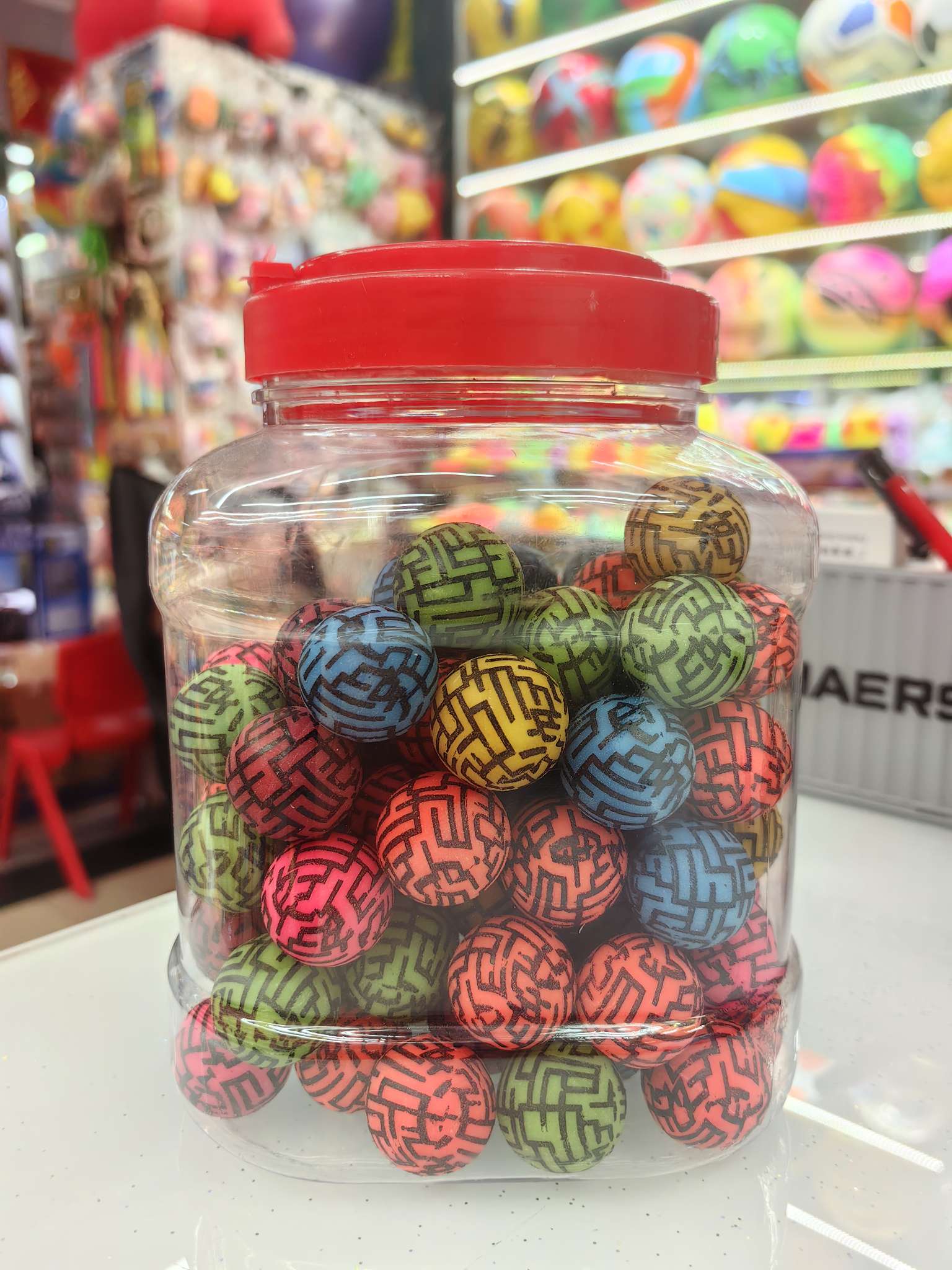 27 号小迷宫球橡胶弹力球儿童玩具弹力球