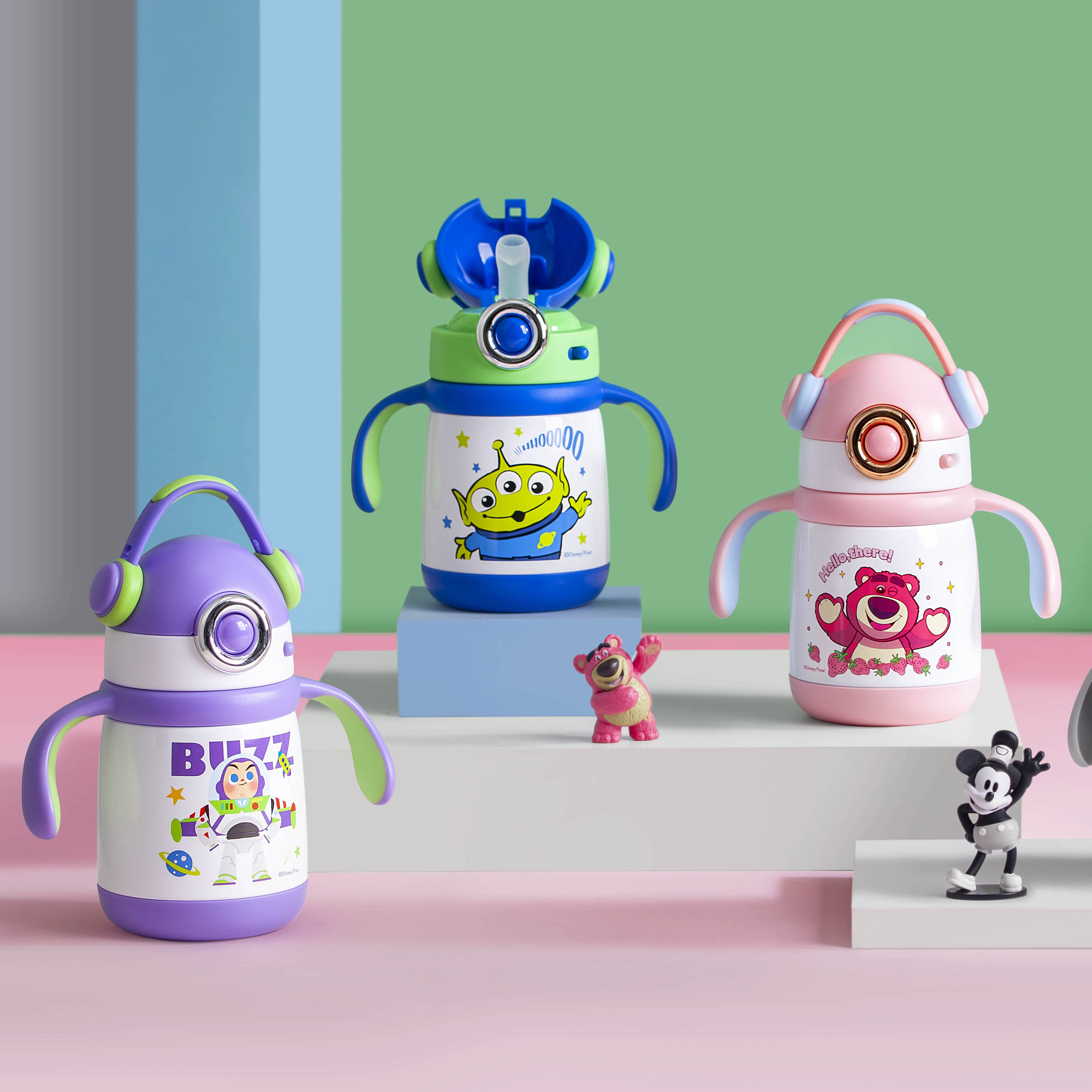 New Tonton Ice King Cup for girls, high appearance level, straw cup, portable insulated cup, outdoor car cup with handle Item Picture