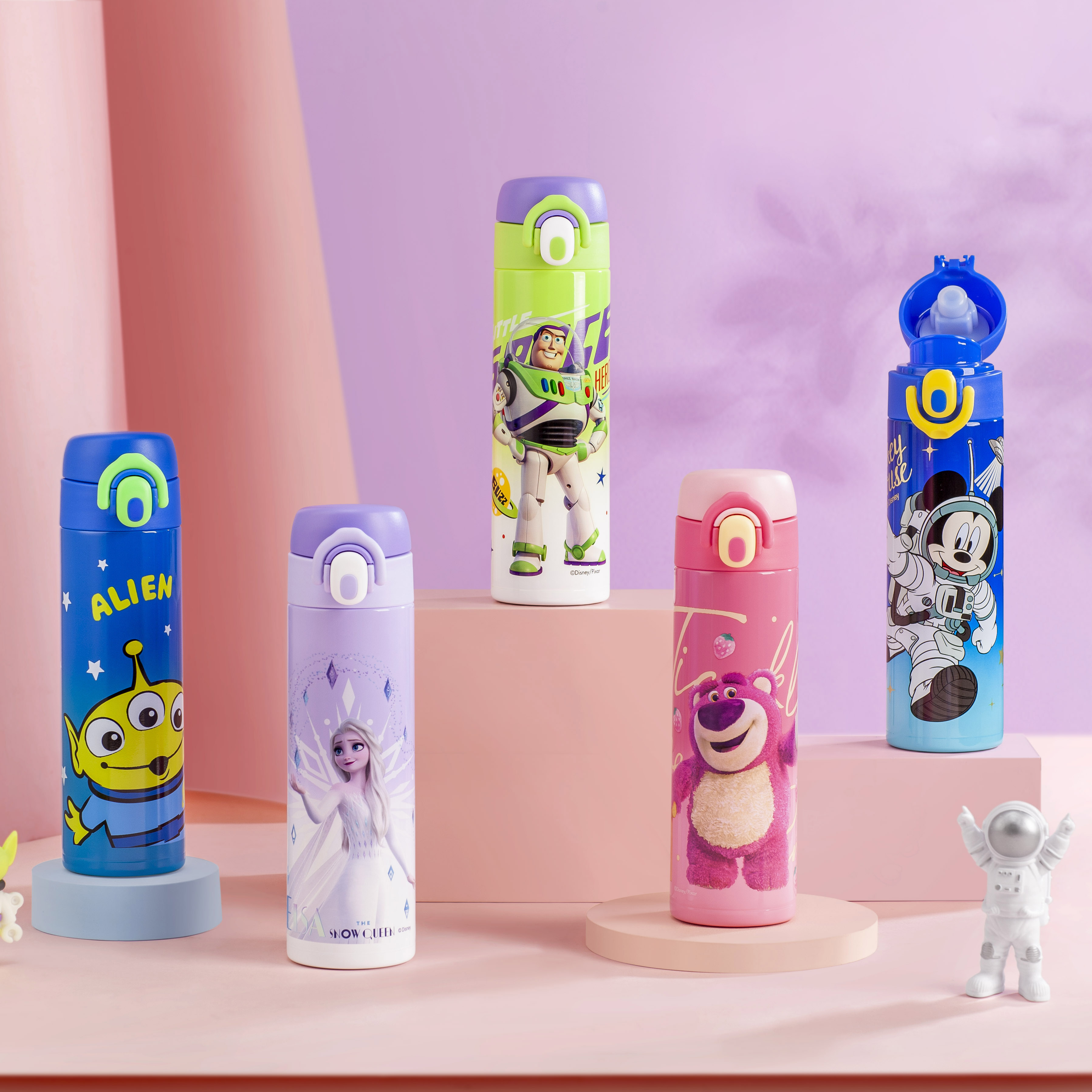 简约清新不锈钢迷你保温杯真空便携学生水杯马卡龙直饮弹跳杯定制