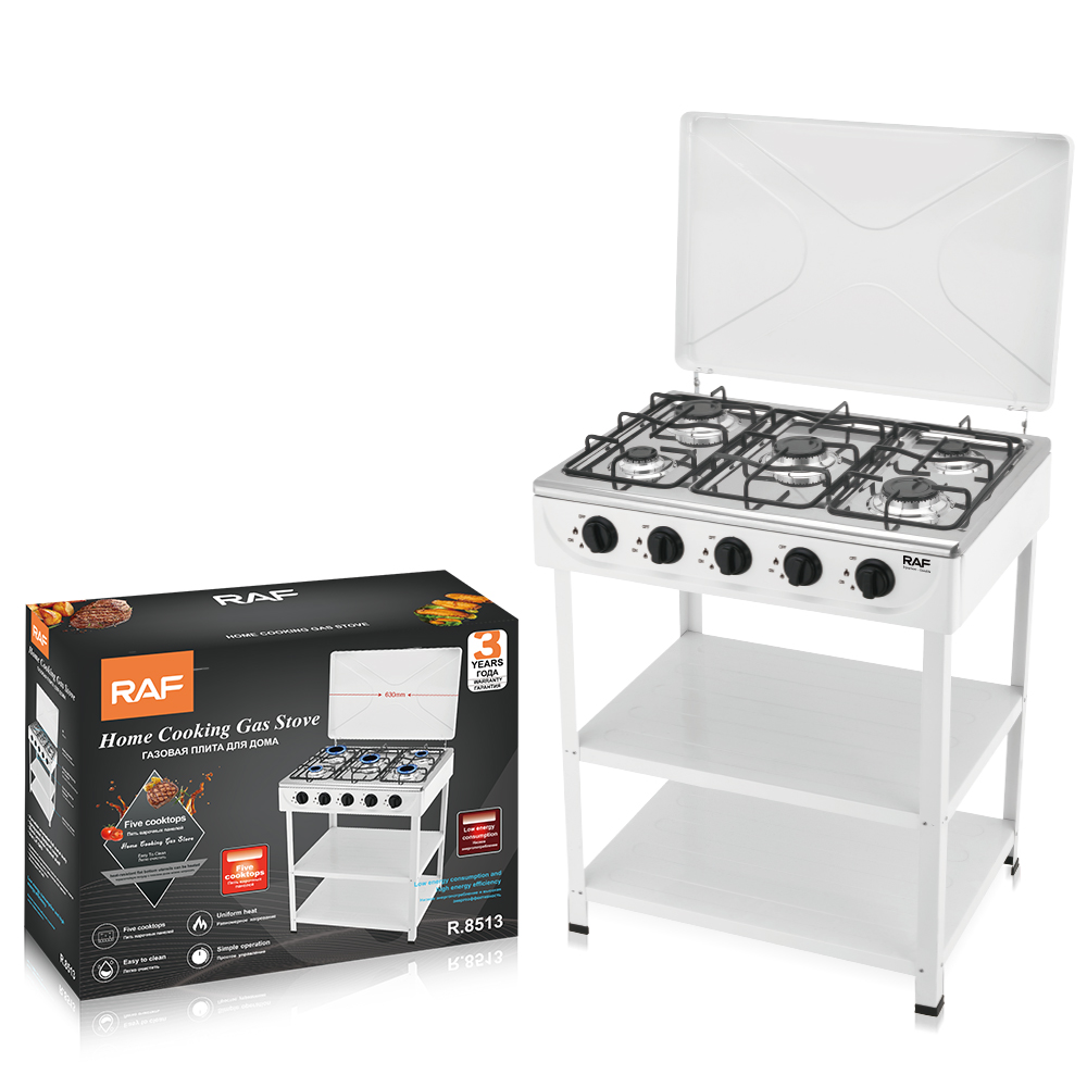 RAF cross-border foreign trade export European-style vertical, European-style split stoves, 5-head stoves, natural gas stoves, gas stoves with racks Specification image