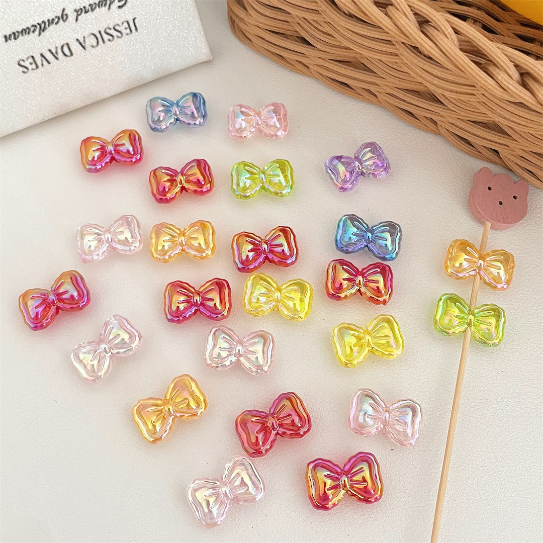 Chen Ming Acrylic color-coated beads, scattered beads, bow, string beads, diy handmade bracelets, necklaces, mobile phone chains, accessories Specification image
