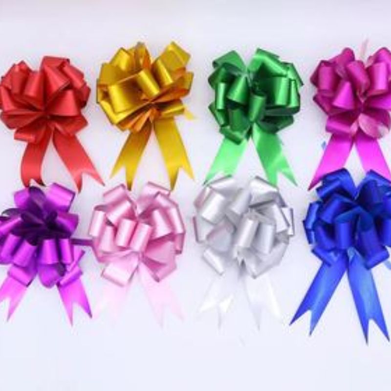 Exquisite hand-pulled flower gift box decorated with bow and ribbon festival gift decoration 2213 details Picture