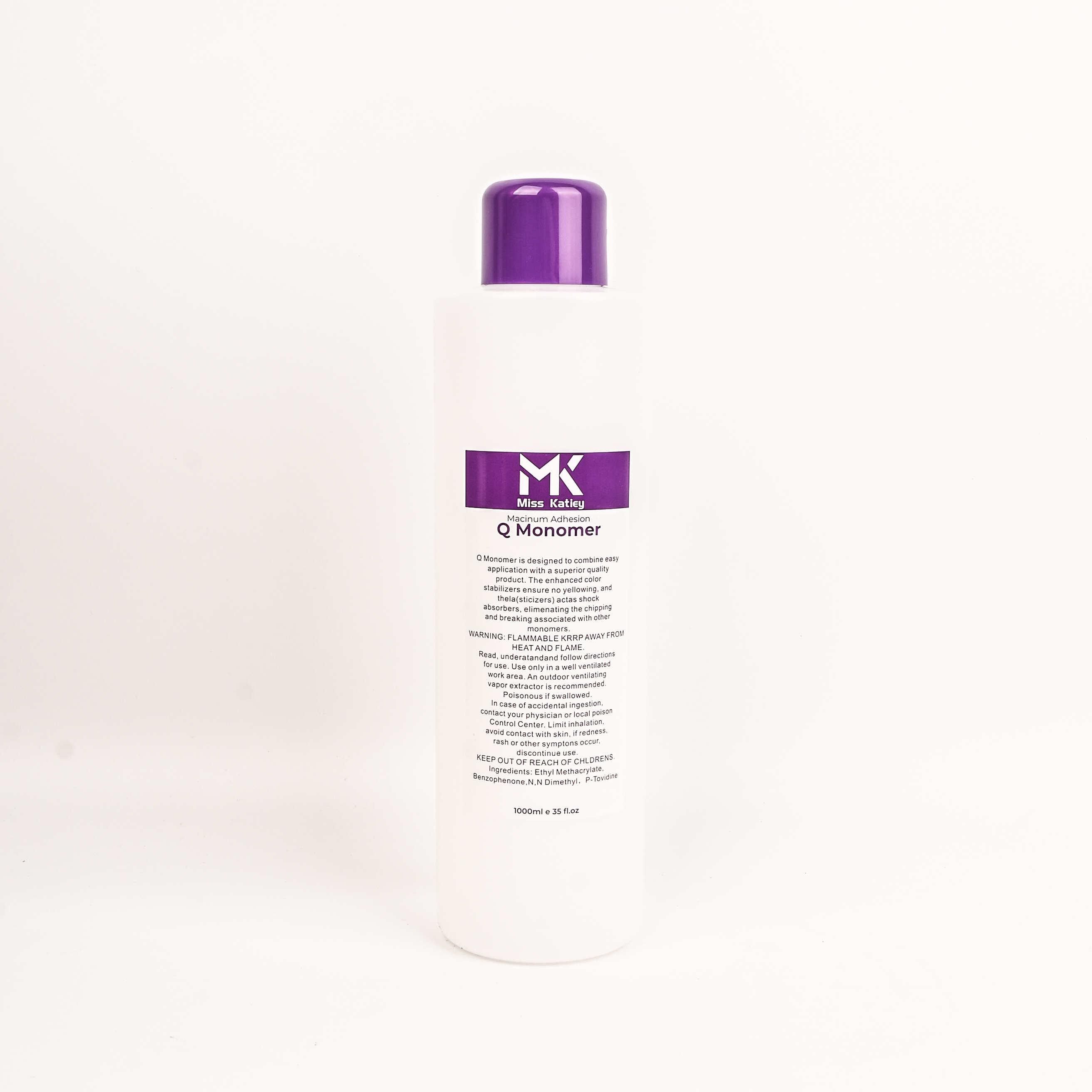 MMA Nail Crystal Liquid 1000ml Acrylic crystal liquid EMA nail care products