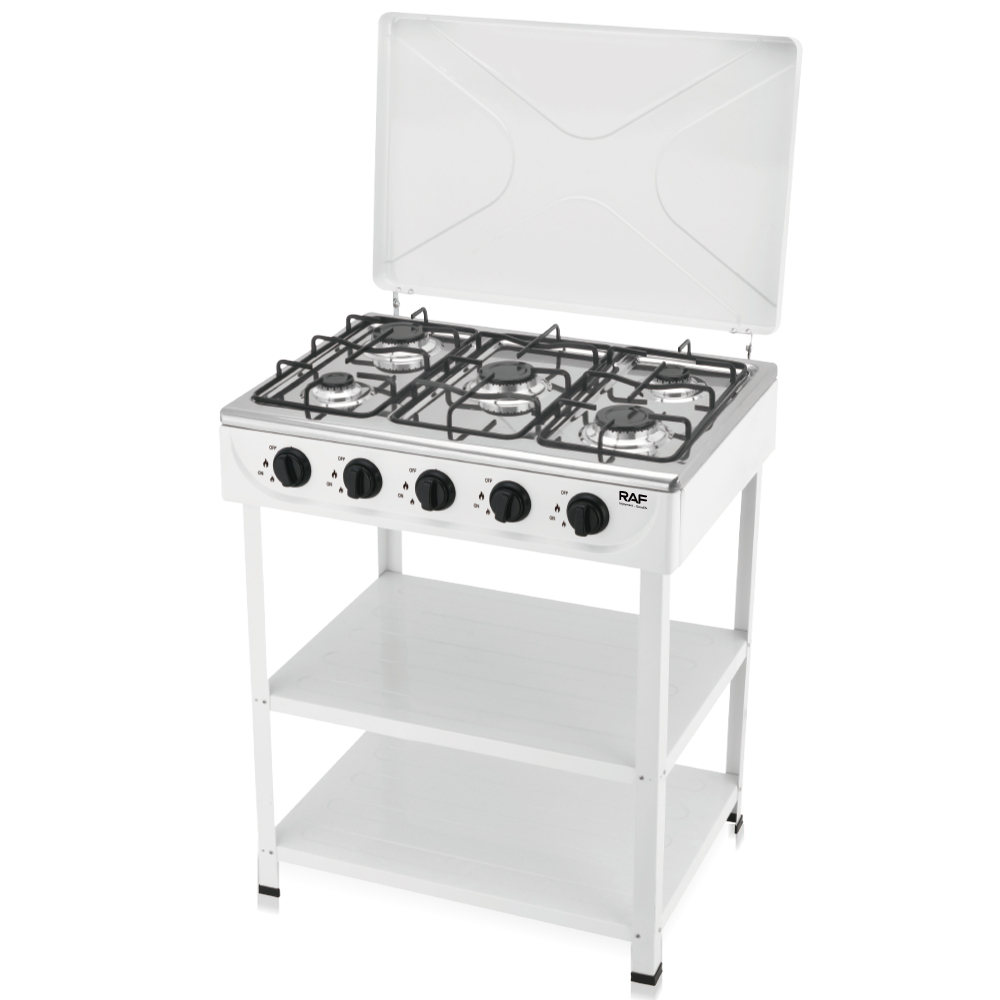 RAF cross-border foreign trade export European-style vertical, European-style split stoves, 5-head stoves, natural gas stoves, gas stoves with racks Item Picture