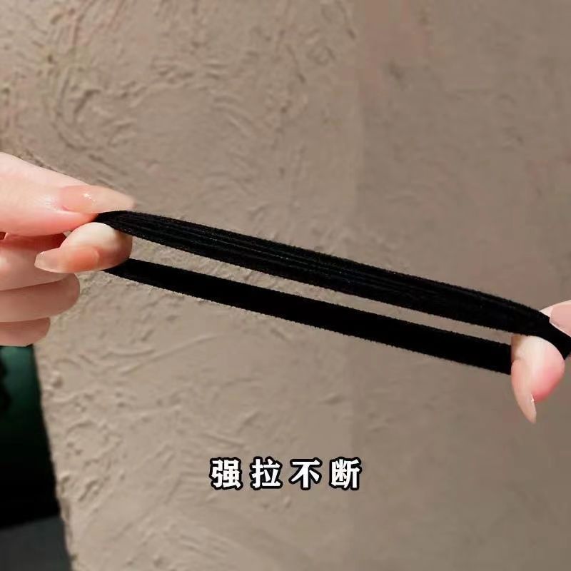大肠发圈发饰头绳少女韩版简约百搭发圈头饰大肠圈发饰品学生头绳潮流款008287发圈大肠发圈饰品头绳大肠圈白底实物图