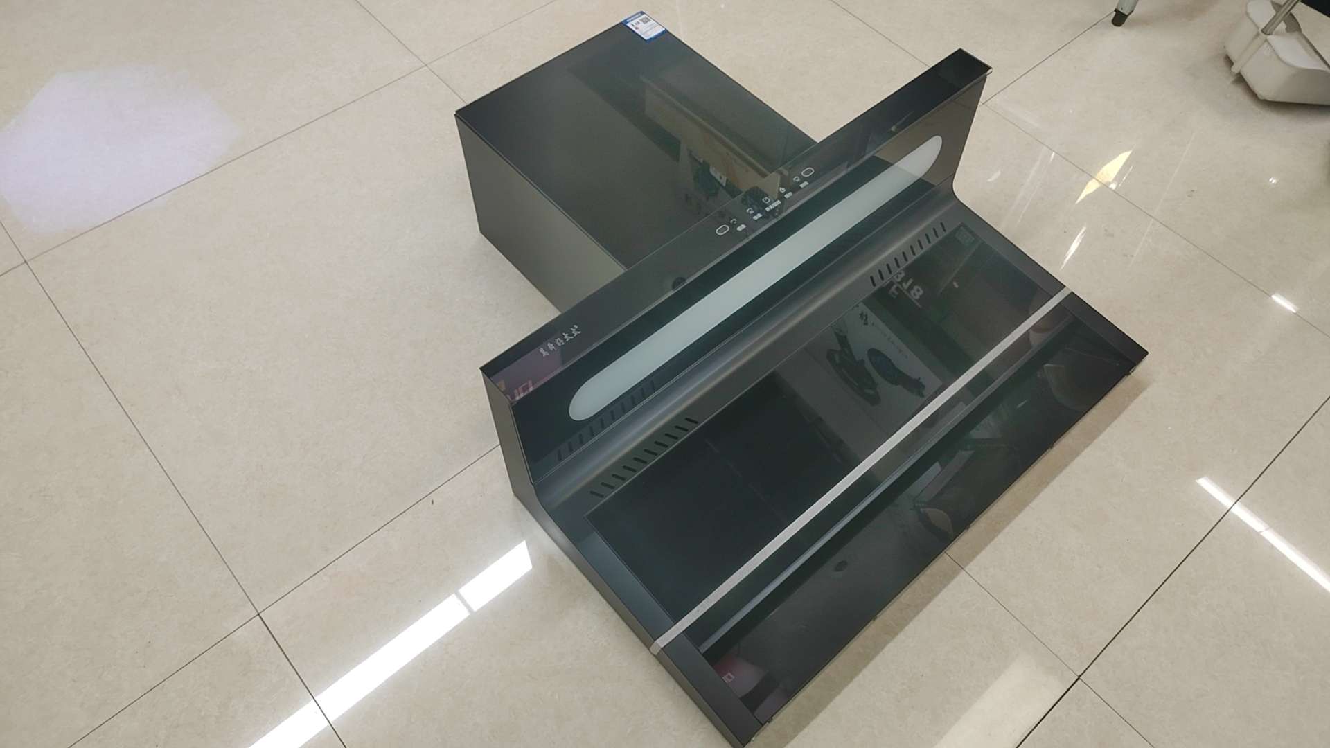 Wanshun Haotaitai High Suction power Range Hood, household 7-shaped top and side dual suction voice automatic cleaning range hood Item Picture