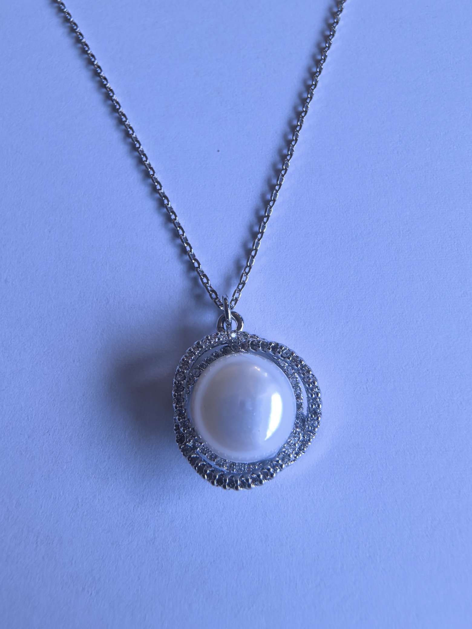 时尚银饰锆石项链18k金沙金项链项饰精品女款百搭潮流首饰锆石项链