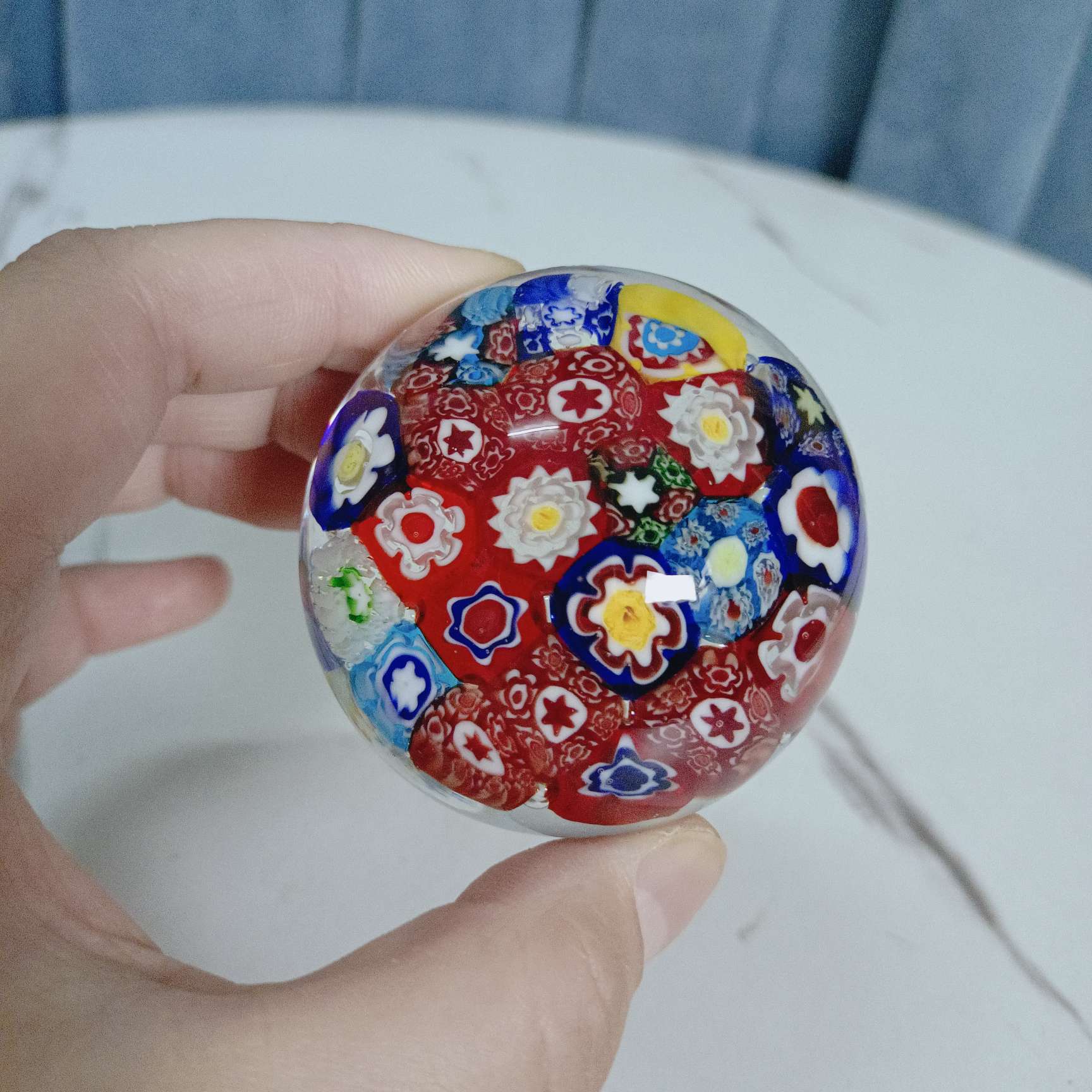 琉璃工艺品璃配件琉璃万花球千花球艺术品礼品收藏纯手工制作出口意大利琉璃镇纸