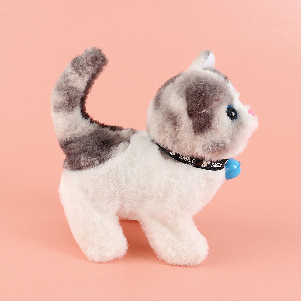 Delicate and gentle! A cute and delicate electric plush kitten that can make sounds and move. It makes delicate sounds and moves delicately. It is gentle and tender, super considerate details Picture