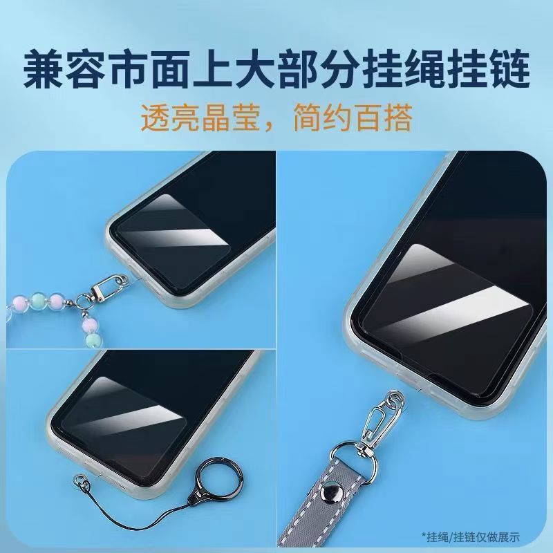 萌粒短款时尚手机链饰品包挂挂饰女款简约个性手机链挂件片手機鏈