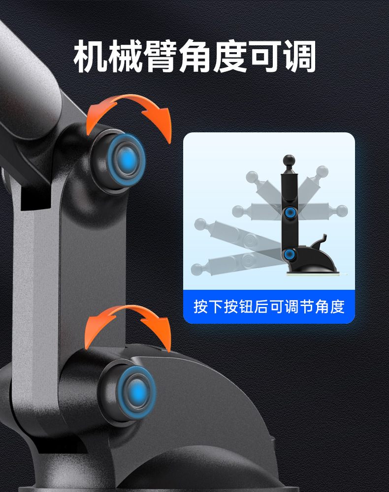 磁吸手机支架车载magsafe固定汽车导航专用吸盘旋转折叠手机架便携多功能墙壁桌面通用详情8