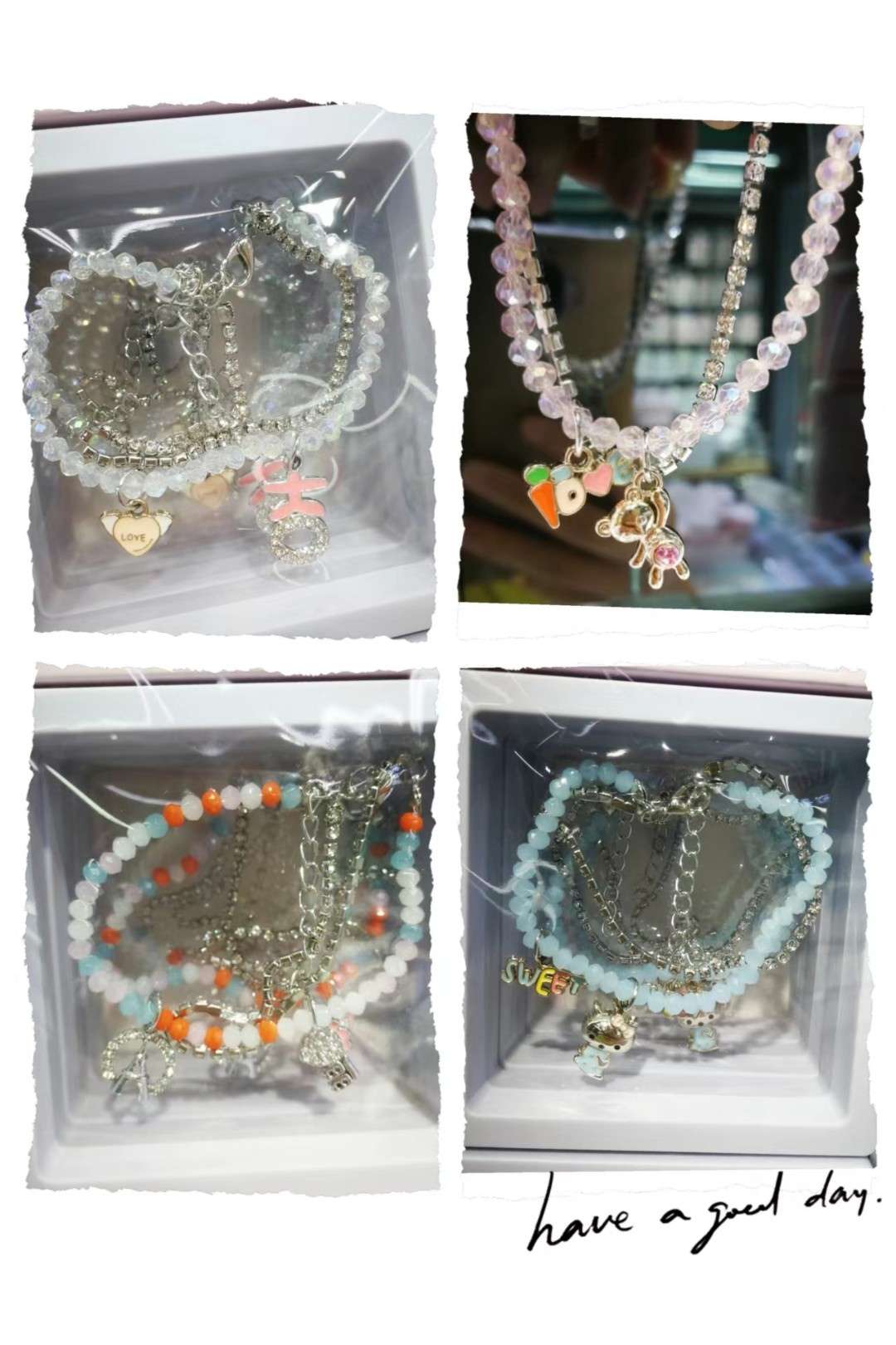 萌粒短款时尚手机链挂饰简约可爱潮流手链