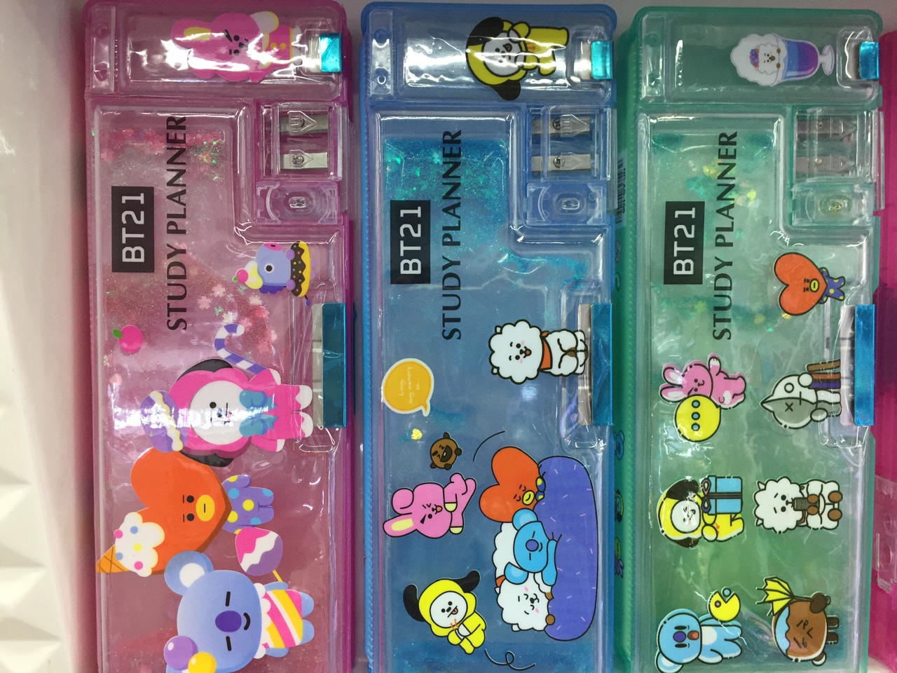 网红文具盒流沙带卷笔刀储物格流沙带卷笔刀储物格1