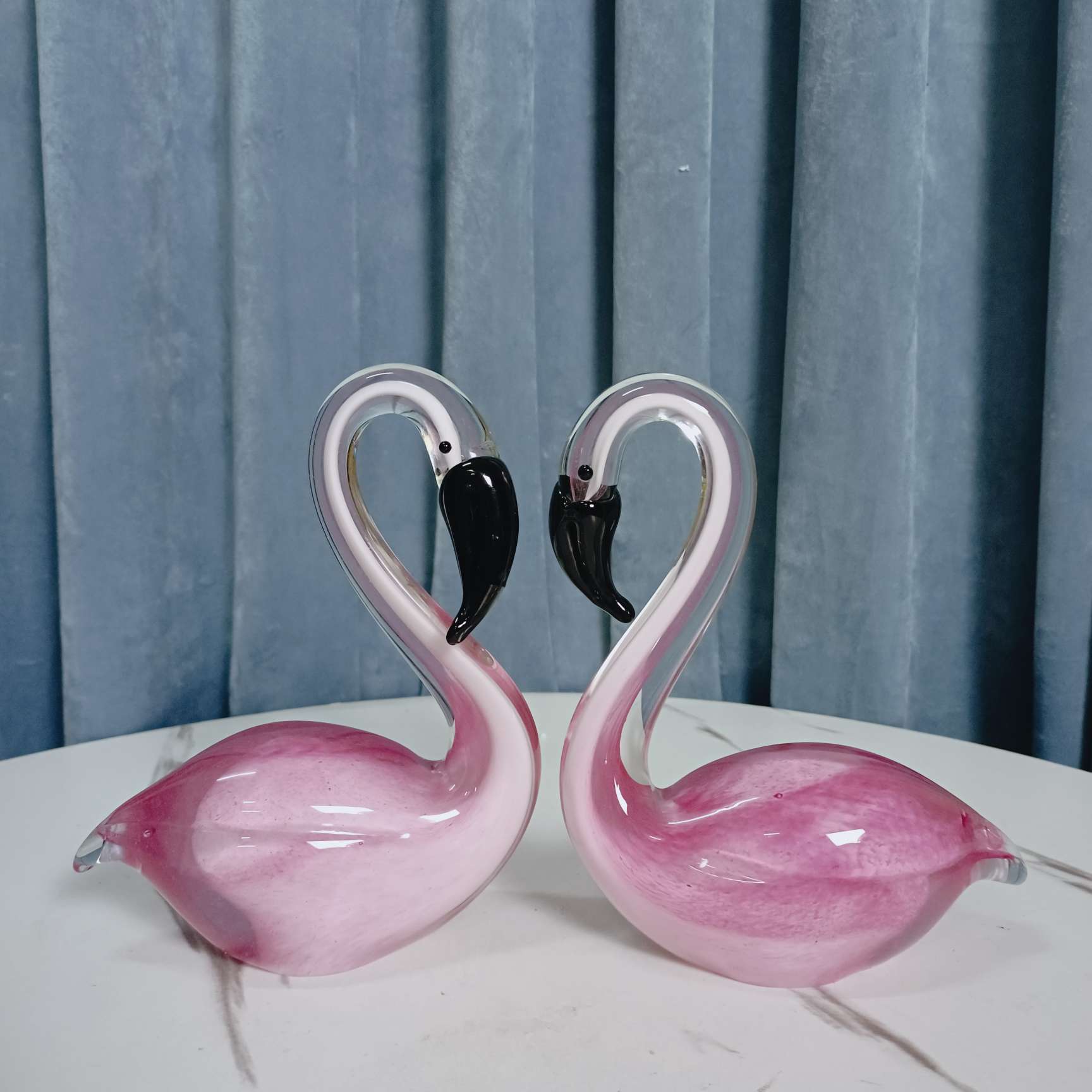 琉璃火烈鸟摆件琉璃工艺品家居装饰品创意礼品出口意大利纯手工制作艺术品收藏详情图4