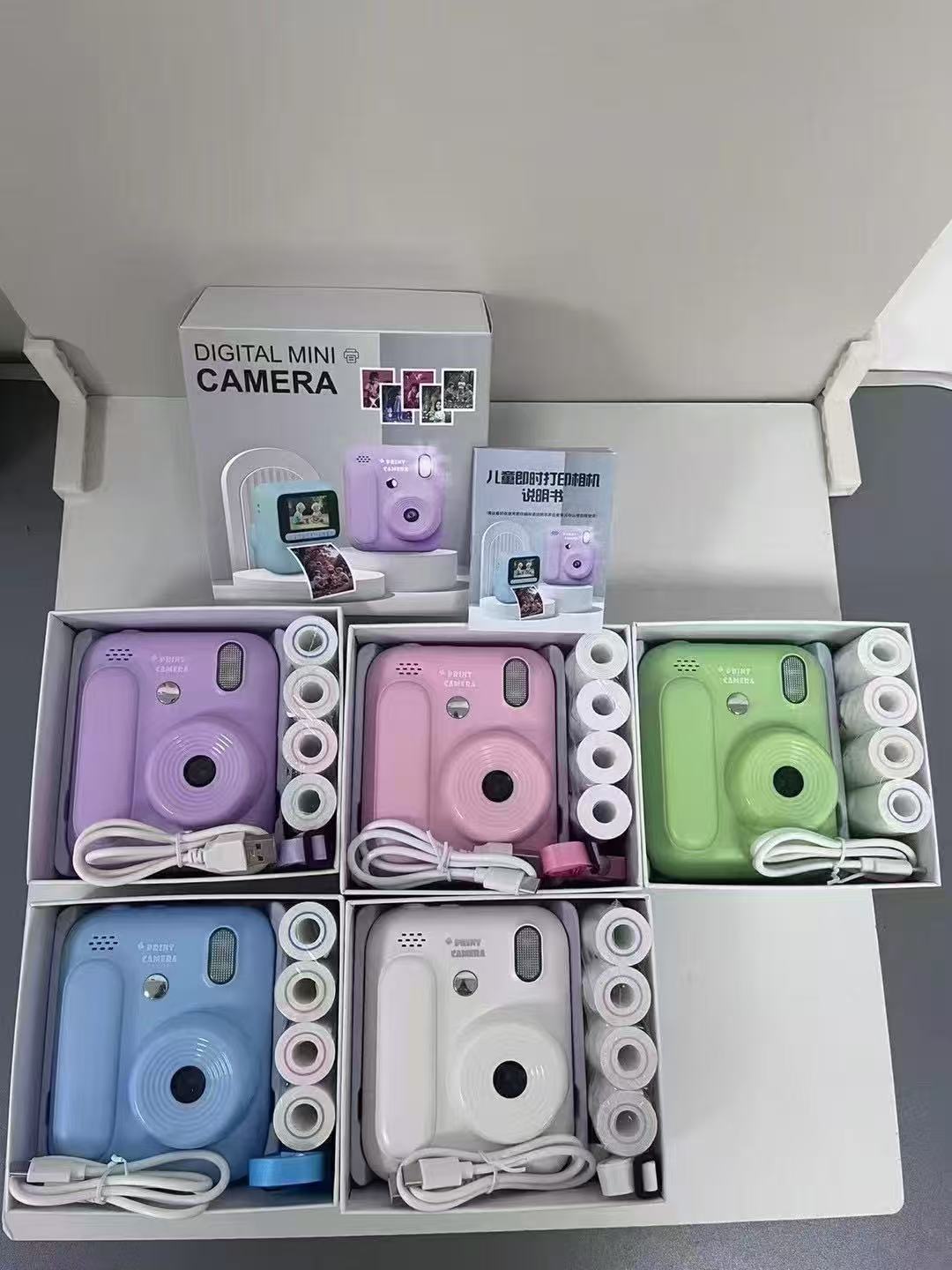 可打彩印多功能高清打印相机户外游戏拍立得相机儿童照相机