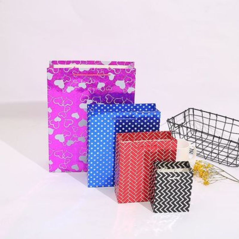 双色 礼品袋 镭射铜板纸袋 包装袋 酒袋