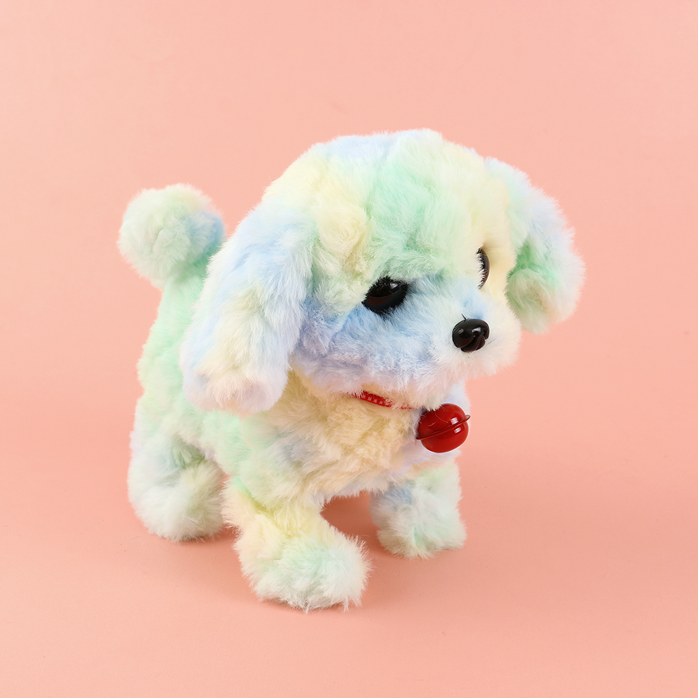 "Guaranteed deposit!" A cute and playful electric plush puppy that can bark and move, playfully bark and roll around, lively and interesting, bringing joy to the whole house