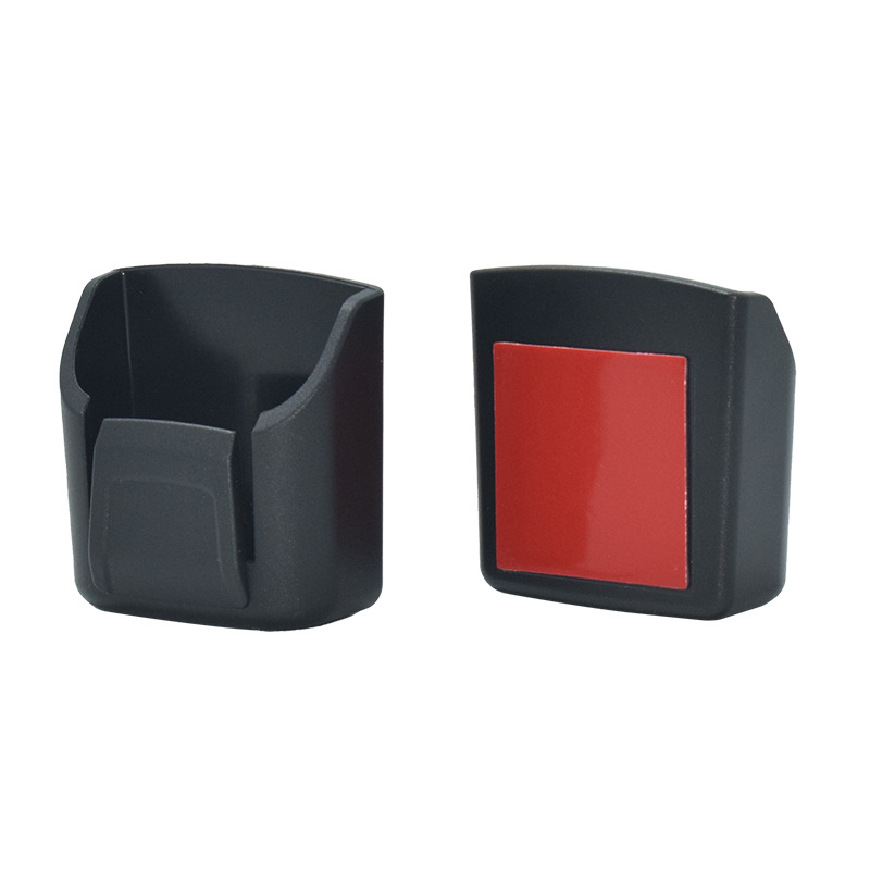 汽车遥控器收纳盒中控台置物盒车载多功能车钥匙储物盒眼镜架票据夹白底实物图