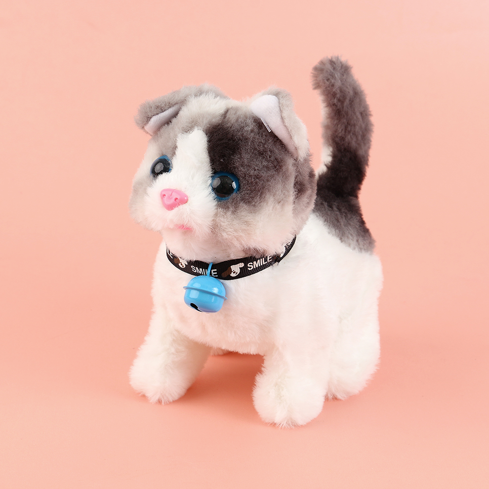 Delicate and gentle! A cute and delicate electric plush kitten that can make sounds and move. It makes delicate sounds and moves delicately. It is gentle and tender, super considerate