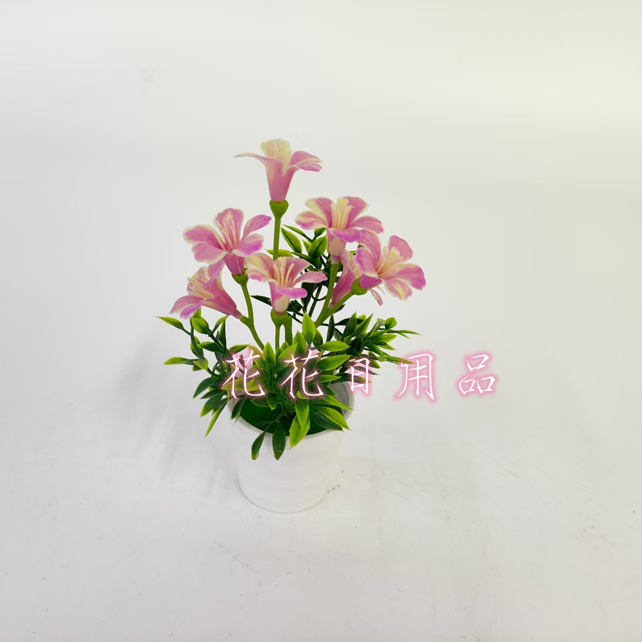 Artificial flowers, fake flowers, bonsai, plastic POTS, colorful morning glories, decorative items Specification drawing