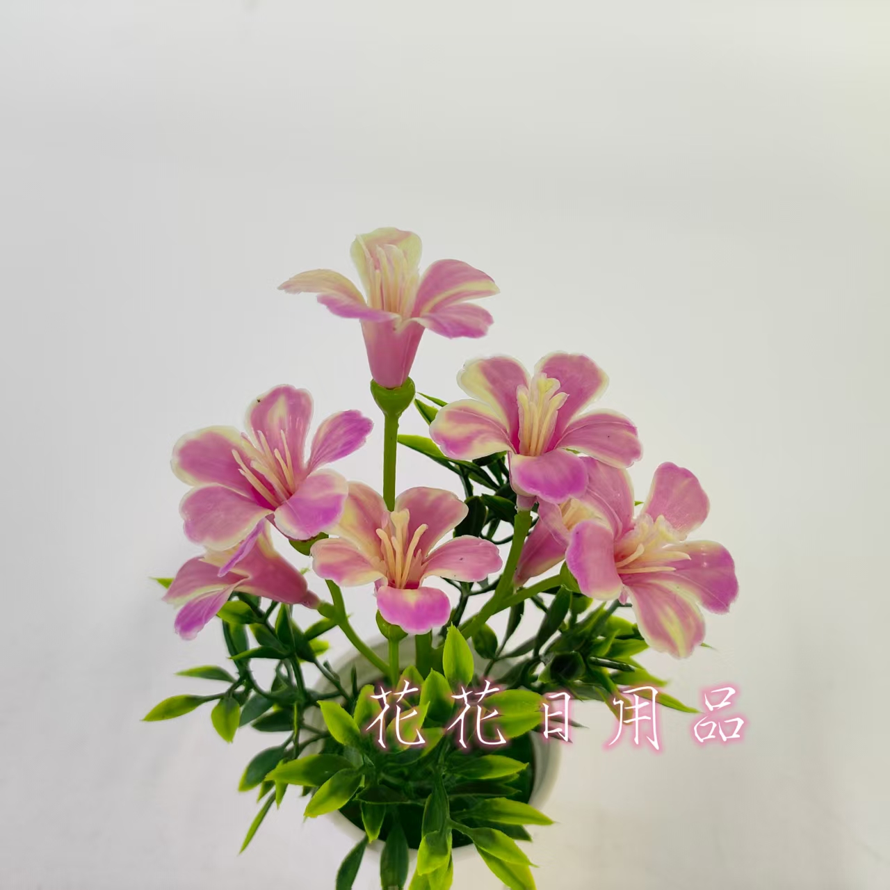 Artificial flowers, fake flowers, bonsai, plastic POTS, colorful morning glories, decorative items Item Picture