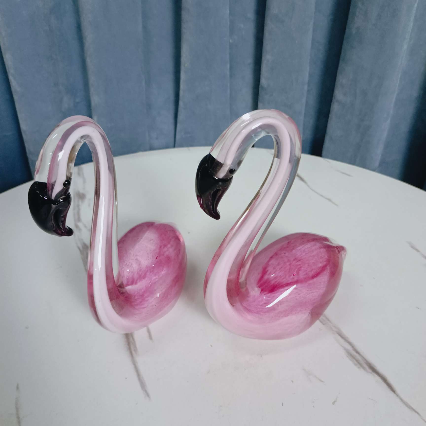 琉璃火烈鸟摆件琉璃工艺品家居装饰品创意礼品出口意大利纯手工制作艺术品收藏详情图3