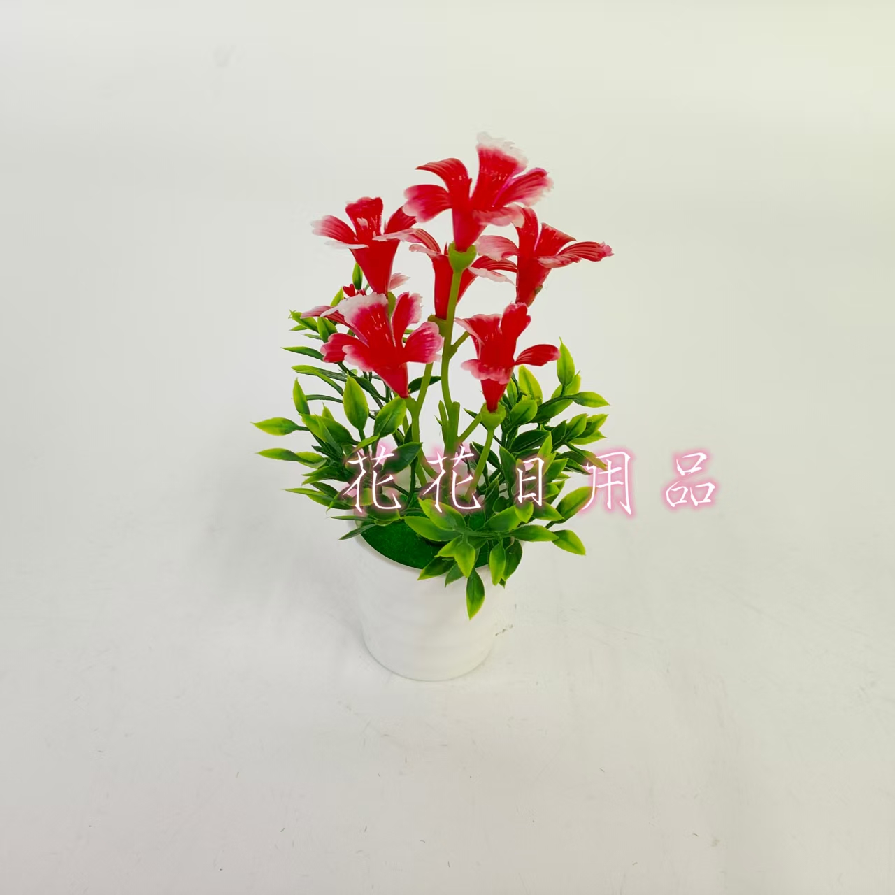 Artificial flowers, fake flowers, bonsai, plastic POTS, colorful morning glories, decorative items Application Scenario