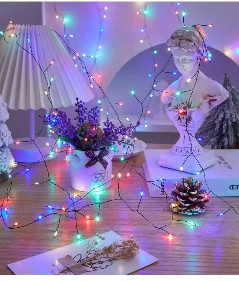 圣诞灯串灯户外LED灯串圆球装饰节日照明昆虫灯串灯串灯饰灯饰照明细节图