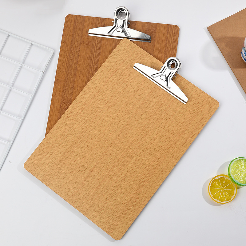 A4 wooden board clip, 32K wooden board clip, butterfly clip, hanging writing pad clip, business office strong clip
