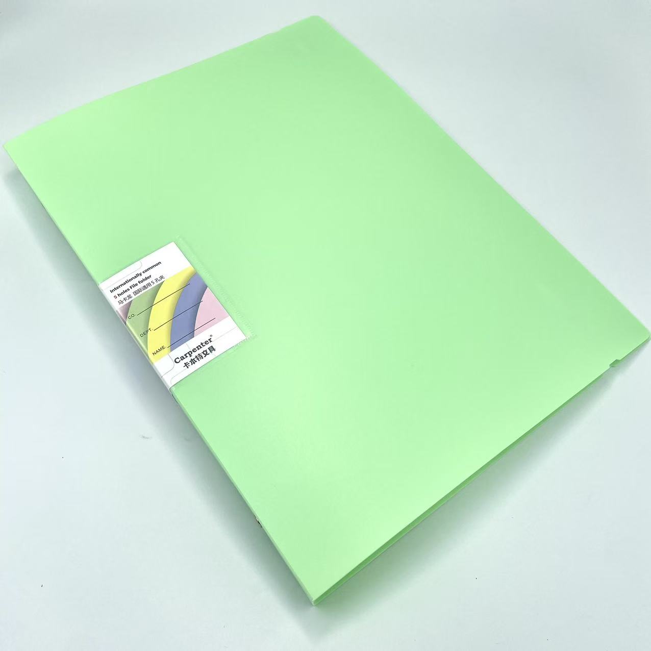 Macaron-colored folders, perforated folders, five-hole folders, loose-leaf folders, insert folders, file folders, data loose-leaf folders pic 2