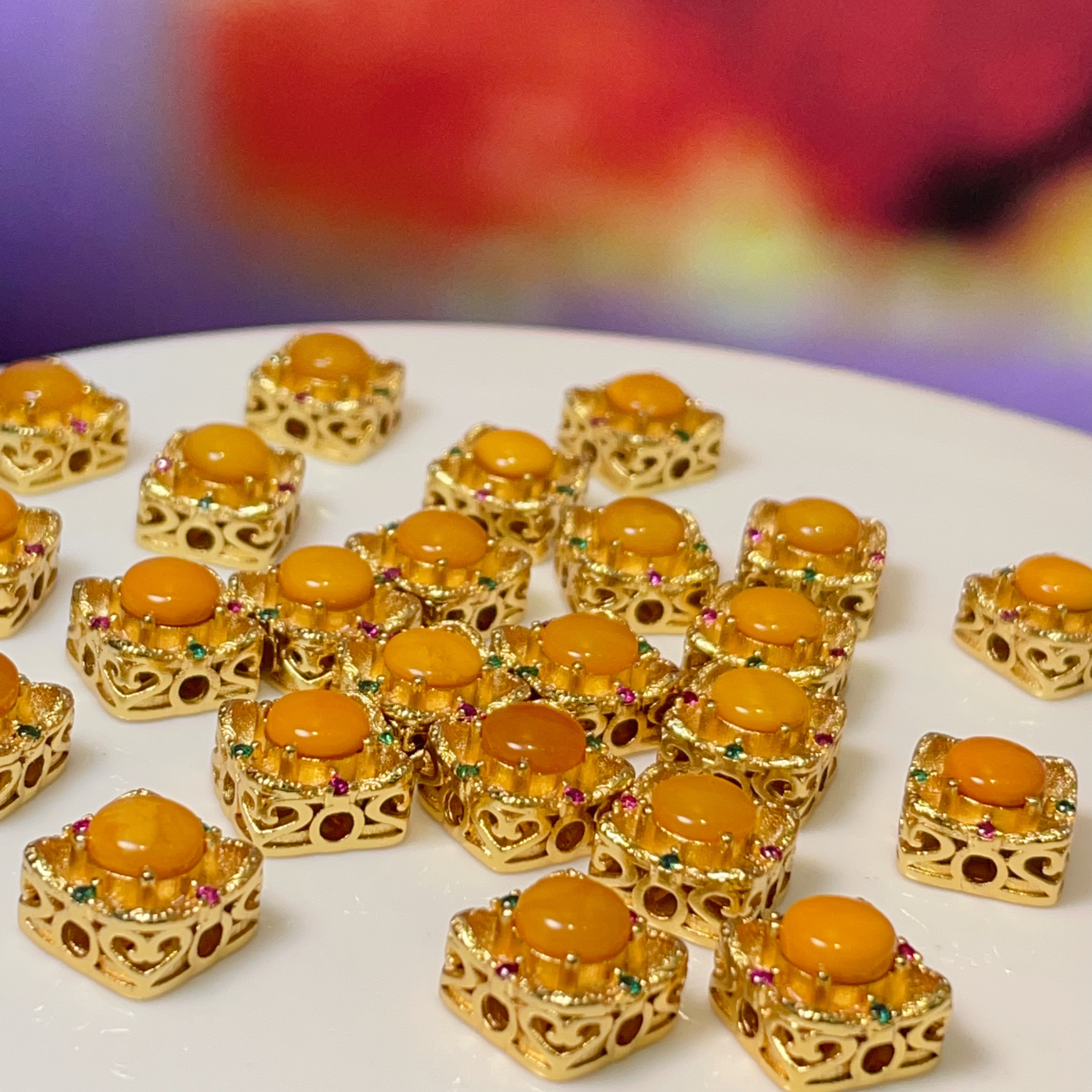 配件/滴油/饰品配件/DIY/植绒配件细节图